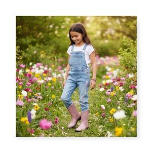 new Canyon Trails ❤︎︎ Lil Cowboy Vegan Leather Western Boot ❤︎︎ Pink Toddler 9